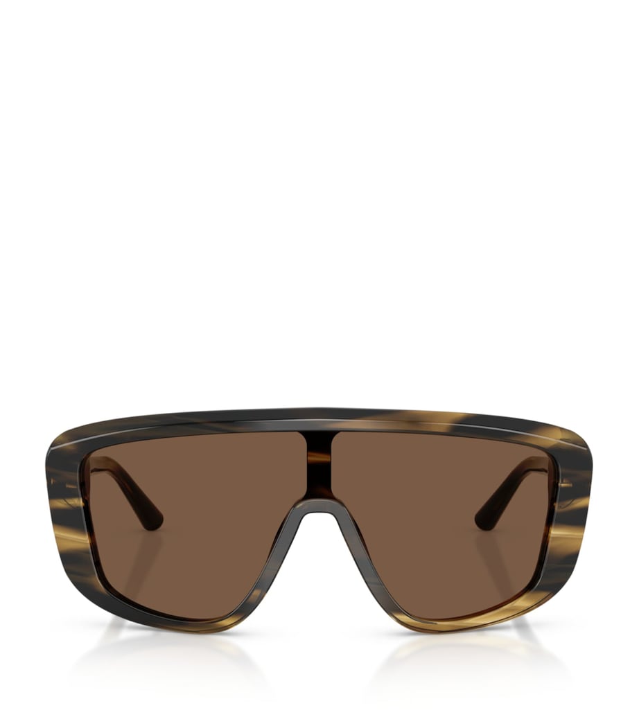 Dolce&Gabbana Marlene rectangle Havana acetate sunglasses - British product