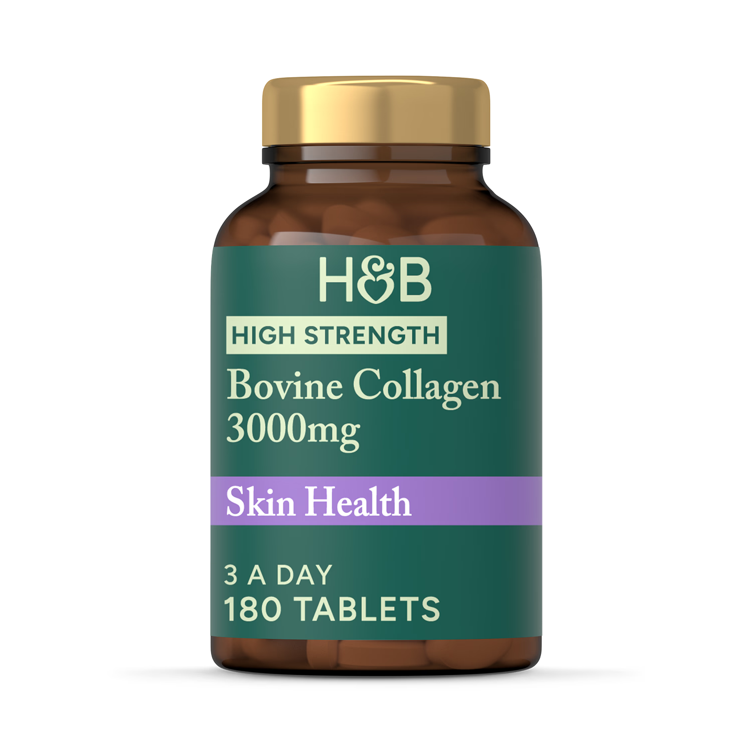 Holland & Barrett Bovine Collagen 3000mg 180 Tablets, UK version