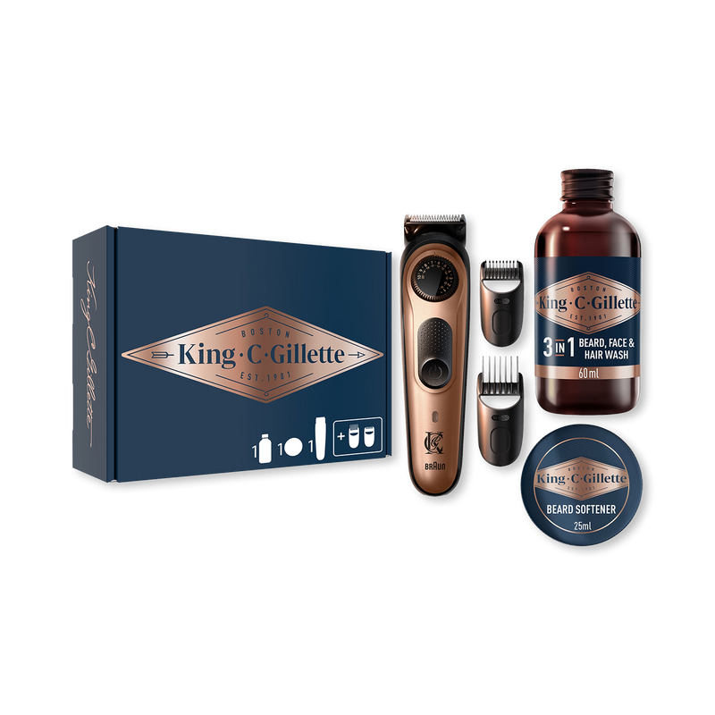 King C. Gillette beard trimmer PRO gift set, imported from the UK