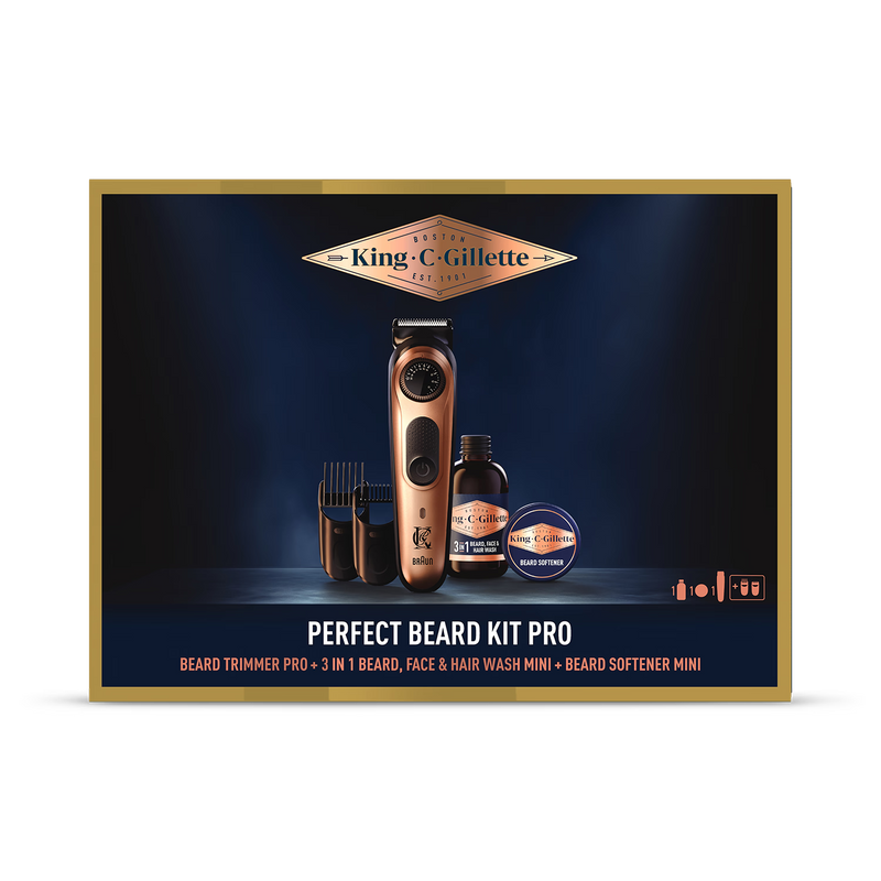 King C. Gillette beard trimmer PRO gift set, imported from the UK