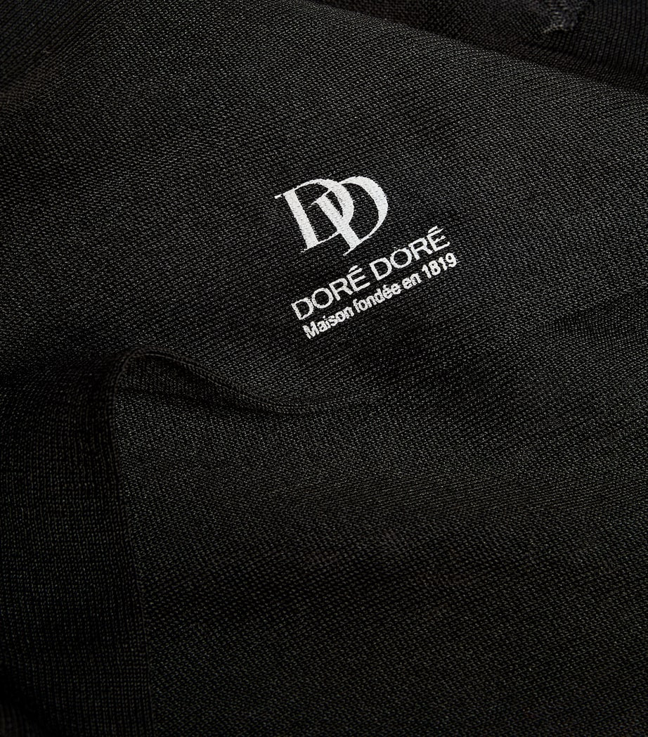 Doré Doré 100% silk dress socks for formal wear - British product