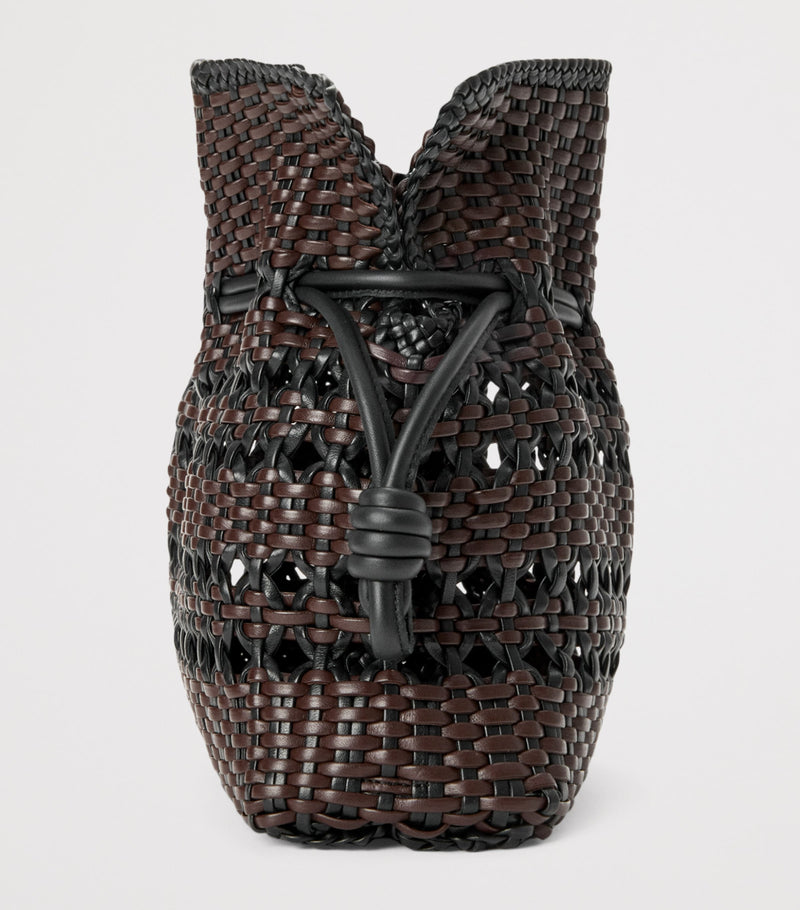 LOEWE Flamenco clutch bag in woven leather (British brand)