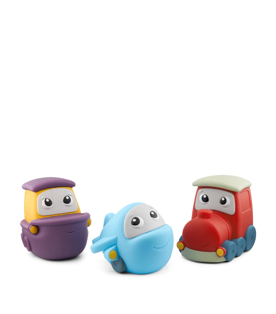 Tonies travel toy set with plane, car, and ship figures for toddlers (British brand)