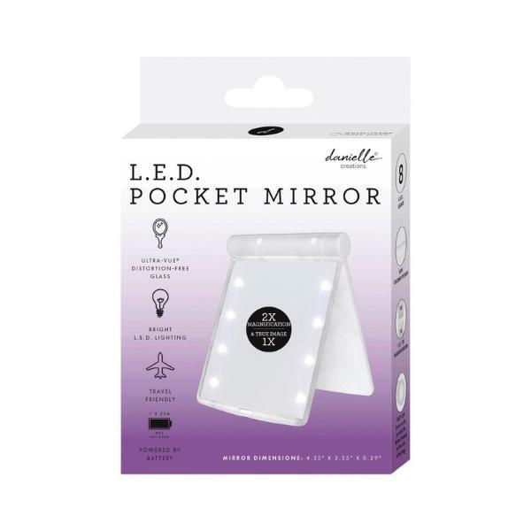 Danielle Creations Bright LED Pocket Magnification Mirror