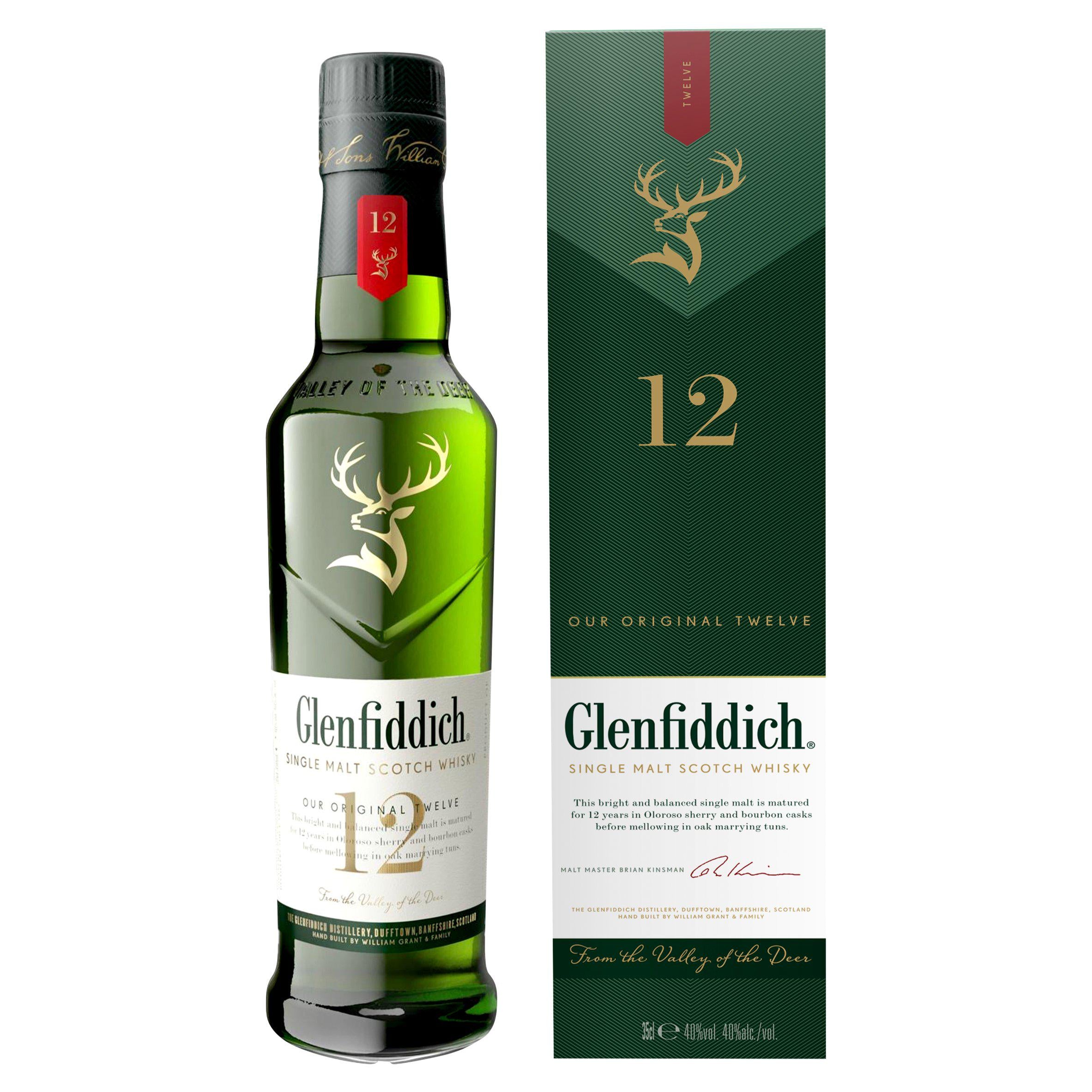 Glenfiddich 12 Year Old Single Malt Scotch Whisky 35cl GOODS Sainsburys   