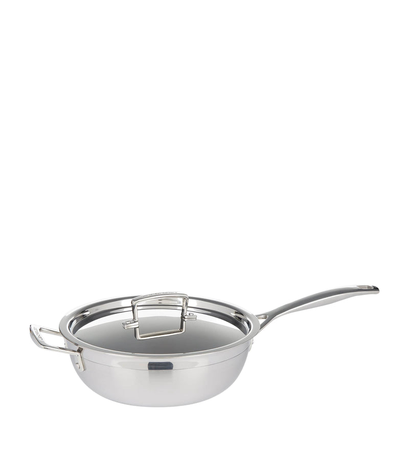 Le Creuset 3-ply stainless steel non-stick chef pan 24cm, UK version
