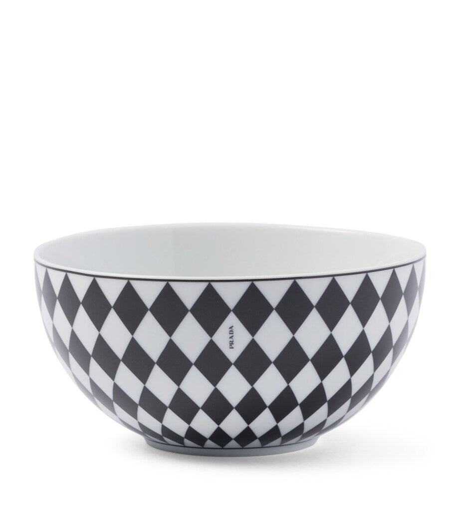 Prada chequerboard soup bowls 15.5cm, imported from the UK