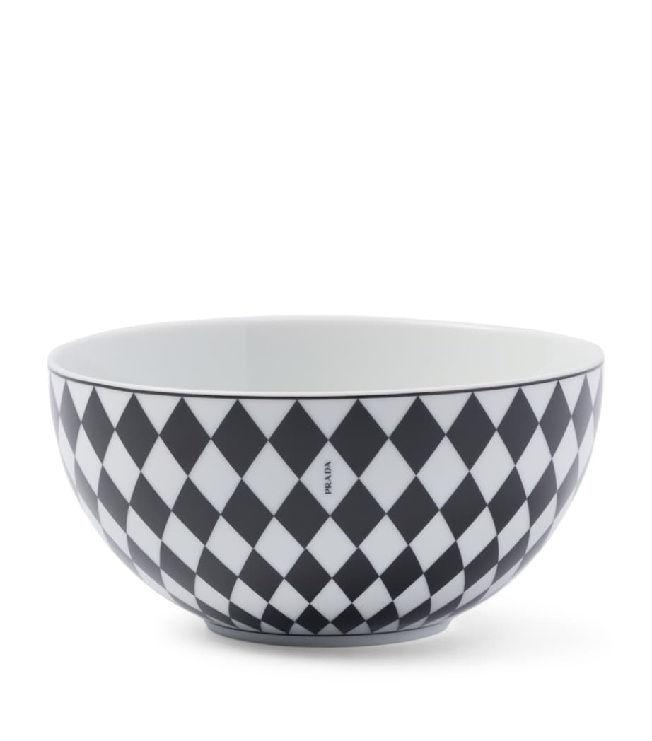 Prada chequerboard soup bowls 15.5cm, imported from the UK
