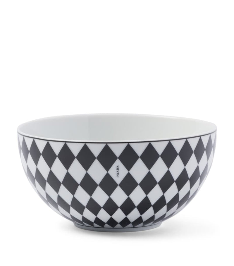 Prada chequerboard soup bowls 15.5cm, imported from the UK