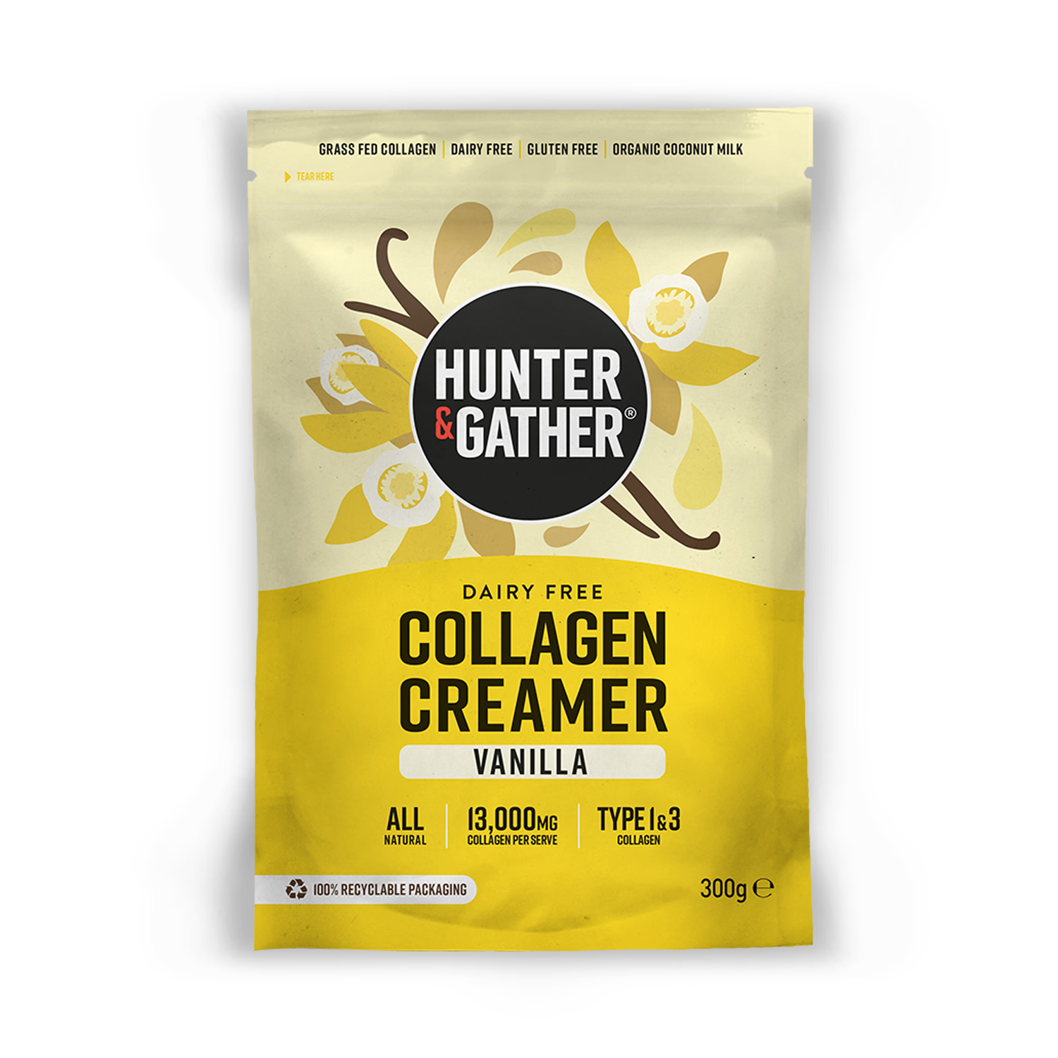 Hunter & Gather Vanilla Collagen Creamer 300g - British product