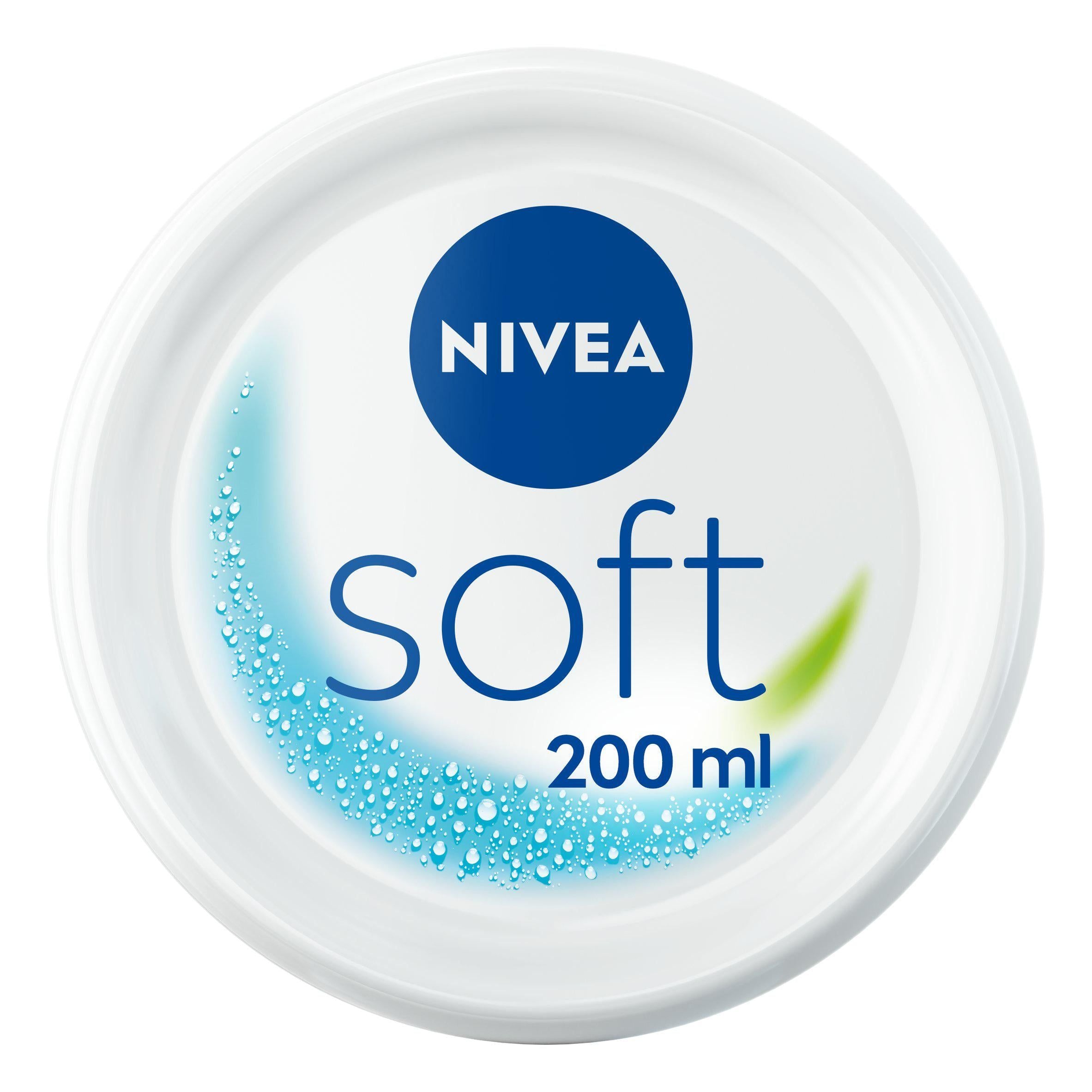 Nivea Soft Moisturiser for Face Hands & Body 200ml body cream & moisturisers Sainsburys   