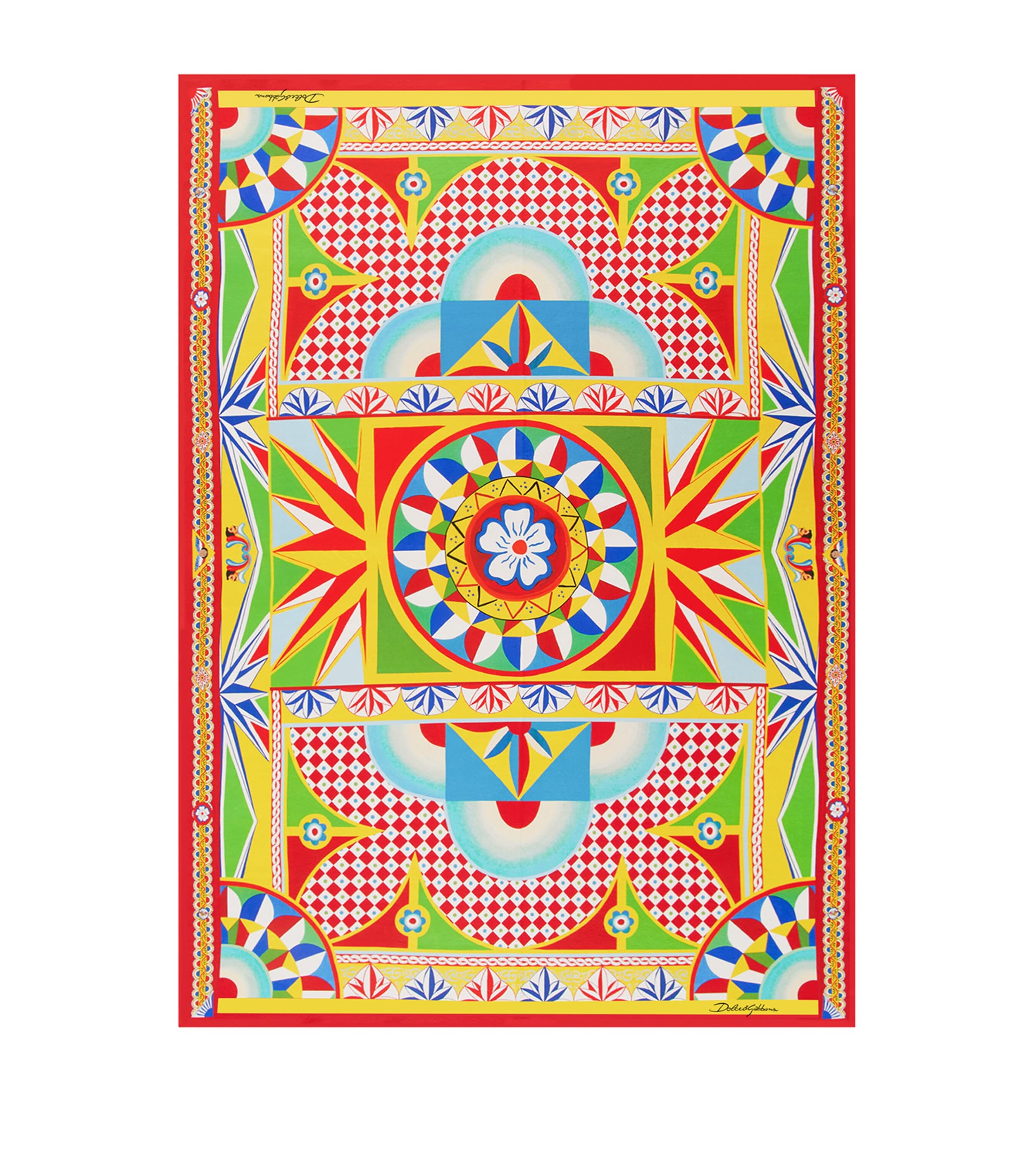 Dolce&Gabbana Casa Silk-Wool Carretto Throw 140cm x 180cm - British product