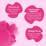 Skins Rose Flix clitoral vibrator, imported from the UK