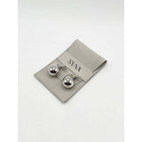 SVNX chunky droplet earrings in silver imported from the UK