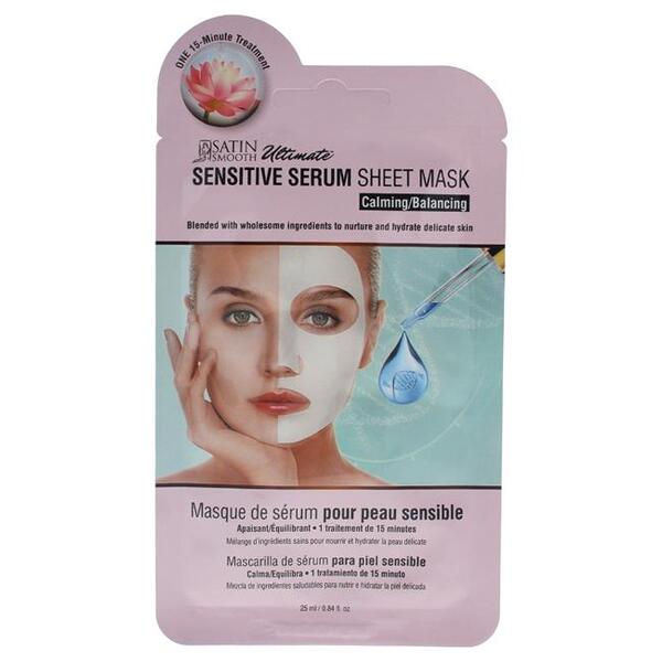 Satin Smooth sheet mask sensitive serum 25 ml, imported from the UK