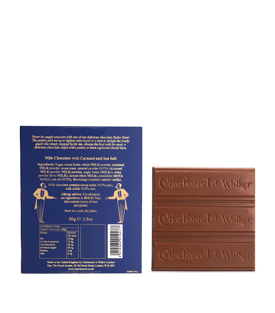 Charbonnel et Walker sea salt milk chocolate bar 80g - British product