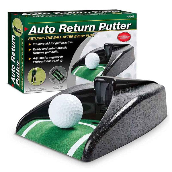 Leaper golf practice putter with automatic ball return - British product
