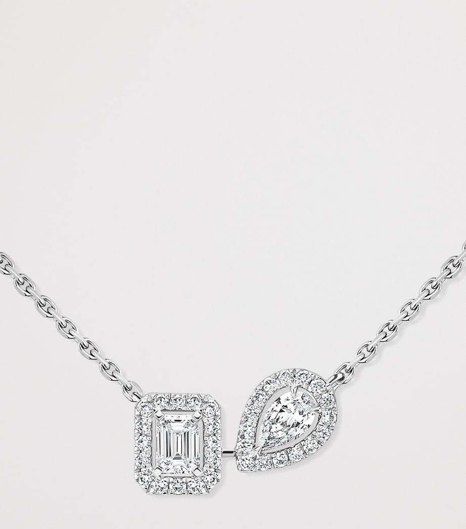Messika My Twin Diamant Halskette 0,30 Karat Weißgold (britische Marke)