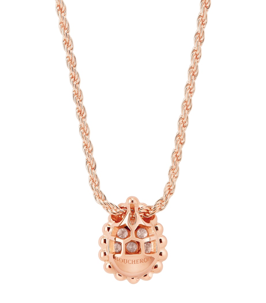 Boucheron Serpent Boheme extra small rose gold diamond necklace - British product