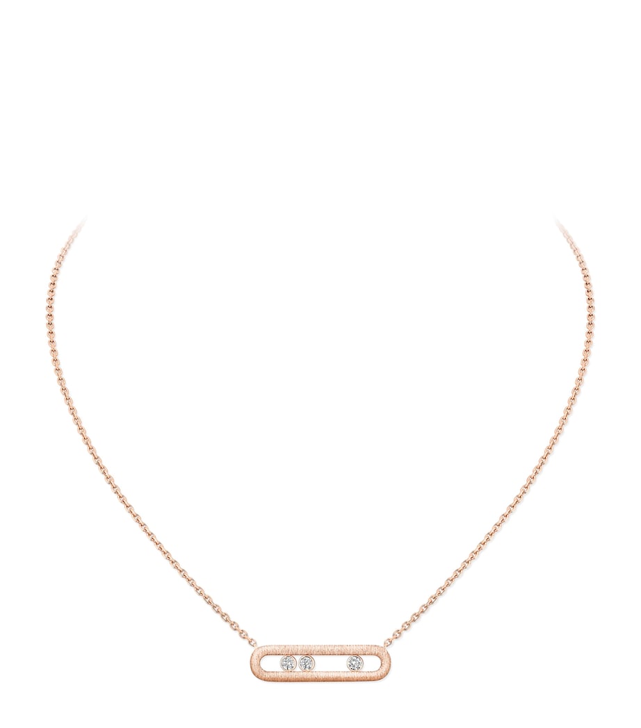 Messika Move Classique Halskette Roségold Diamanten 0,20 Karat, britische Version