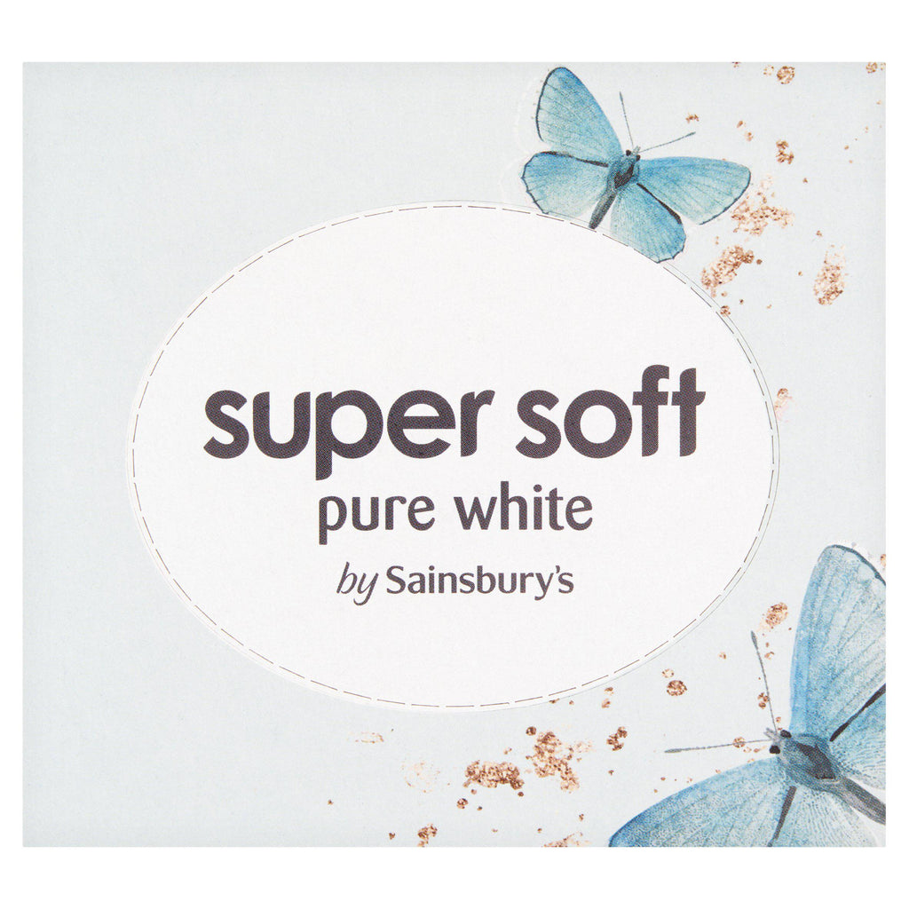 Sainsbury's Super Soft Pure White Tissues Cube 1x60 Sheets