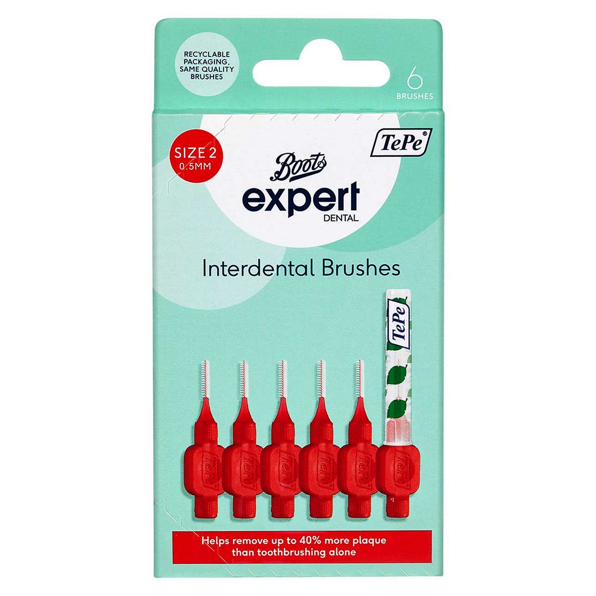 Boots Expert TePe 0.5mm Interdental Brushes 6s GOODS Boots   