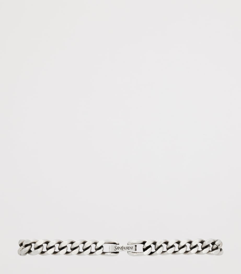 Saint Laurent Gourmette Maillon chain bracelet - British product