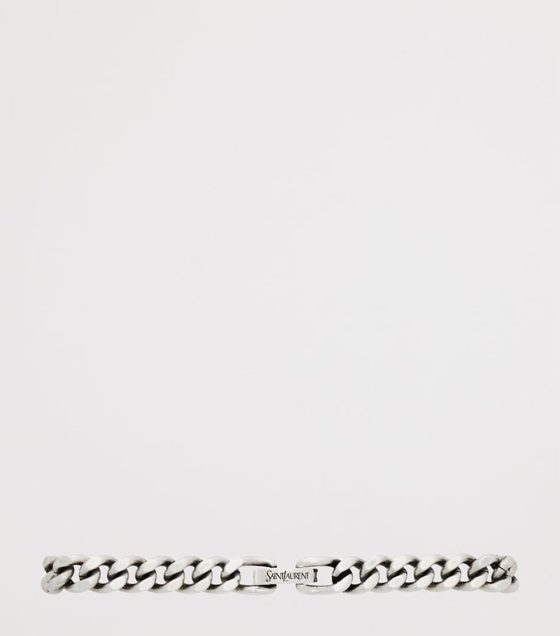 Saint Laurent Gourmette Maillon chain bracelet - British product
