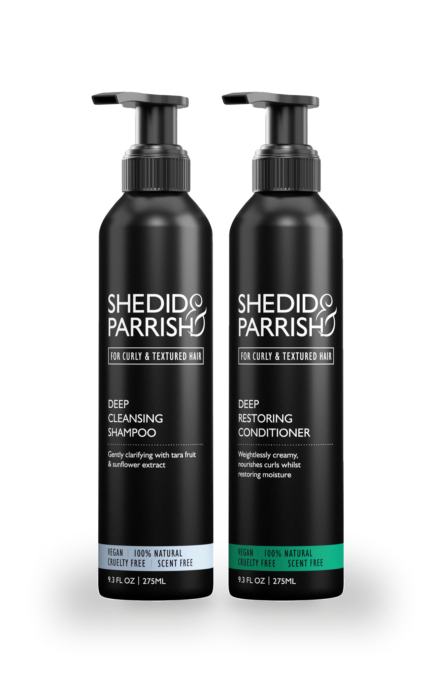 Shedid & Parrish curly hair shampoo and conditioner duo, UK version