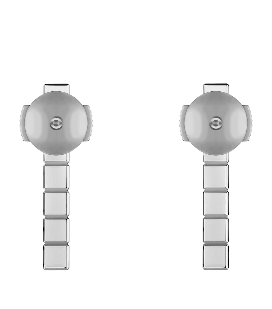 Chopard white gold diamond Ice Cube earrings, imported from the UK