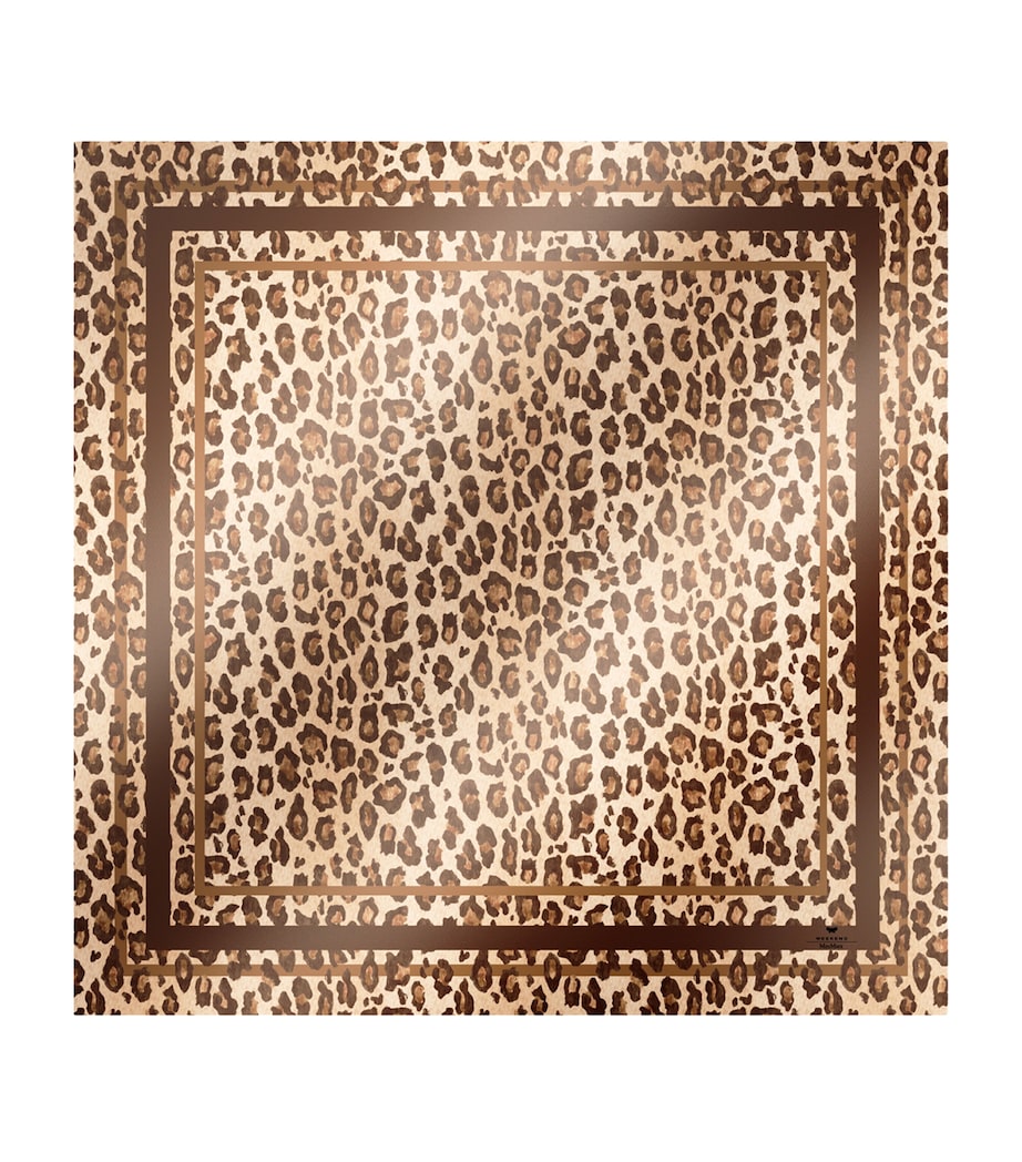 Weekend Max Mara silk leopard print scarf 90cm x 90cm (British brand)