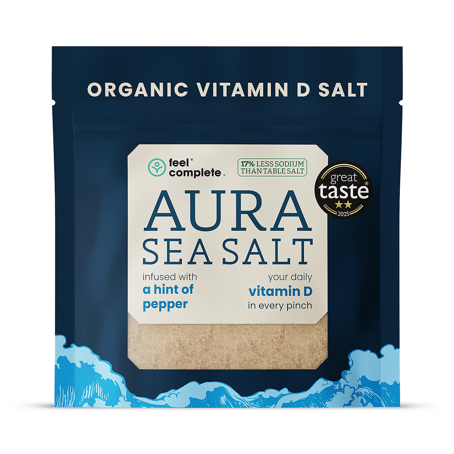 Feel Complete Aura Sea Salt Hint of Pepper 80g (British brand)