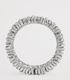 Suzanne Kalan white gold diamond blue sapphire eternity band - British product