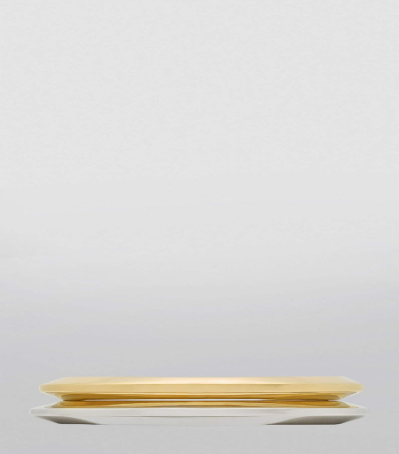Saint Laurent peaked cuff bracelets gold and silver set, UK version