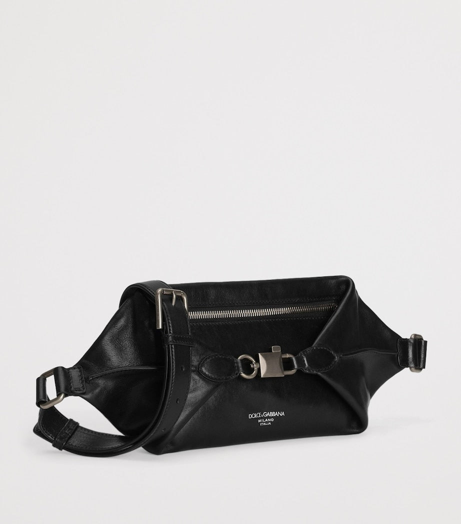 Dolce&Gabbana leather logo belt bag (British brand)