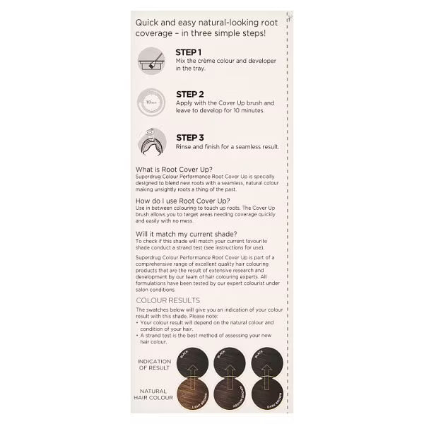 Superdrug Performance Root Cover Up Black (British brand)