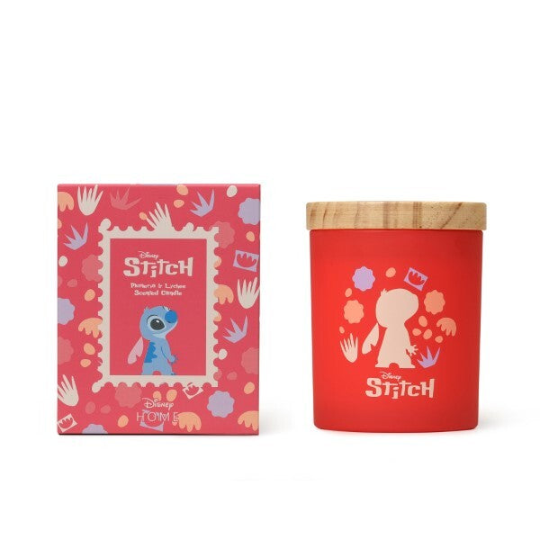 Disney Stitch plumeria and lychee scented candle 195g (British brand)