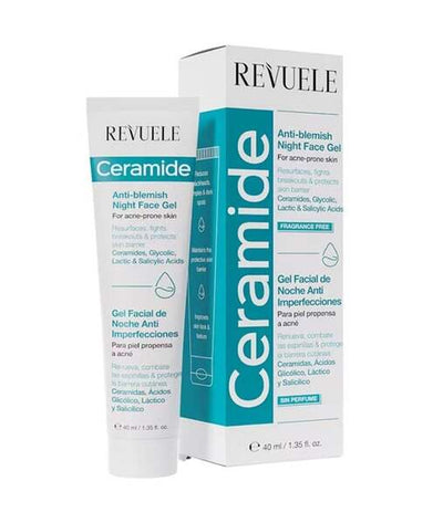 Superdrug Revuele Ceramide Anti Blemish Night Face Gel- Buy online at McGrocer