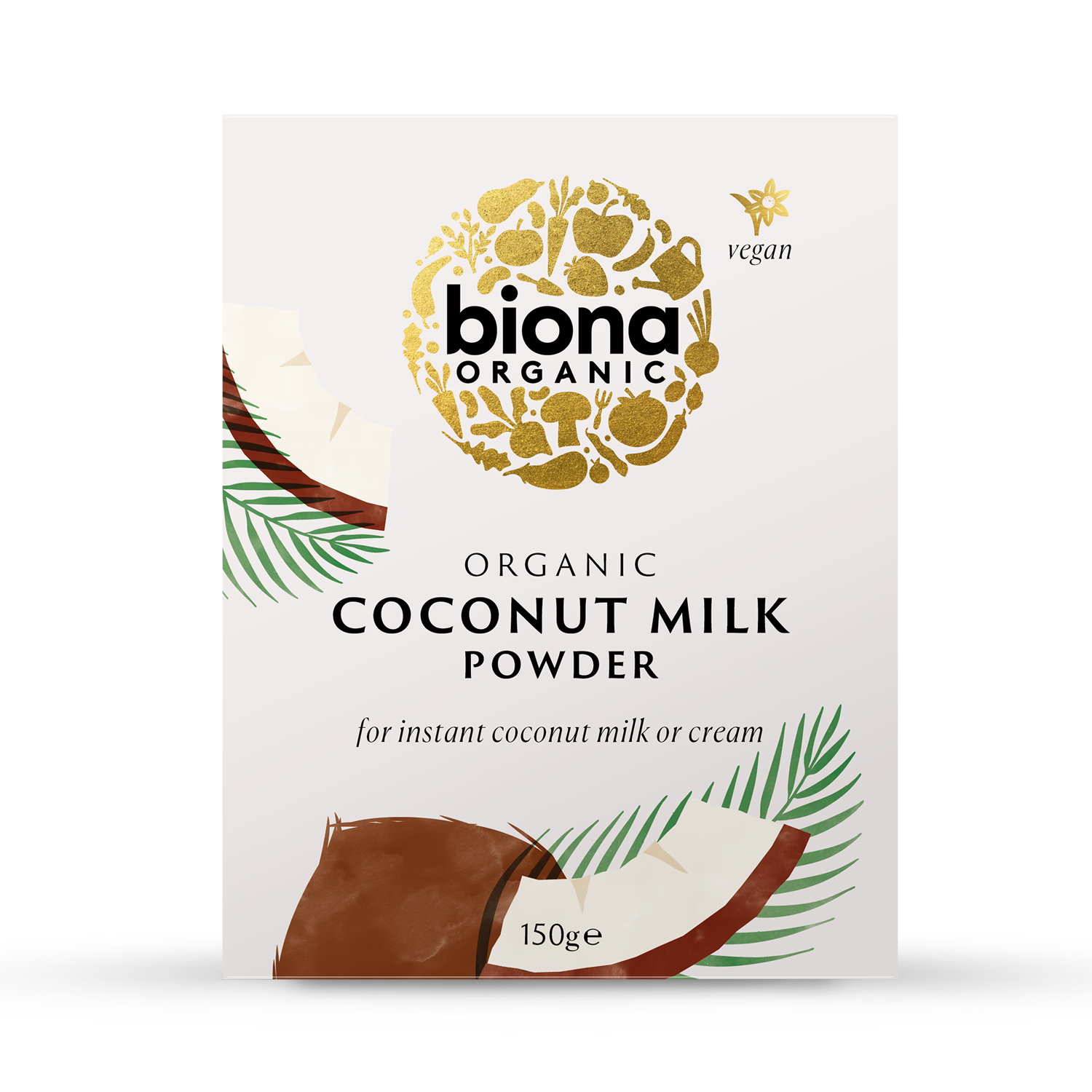 Biona organic coconut milk powder 150g - British product