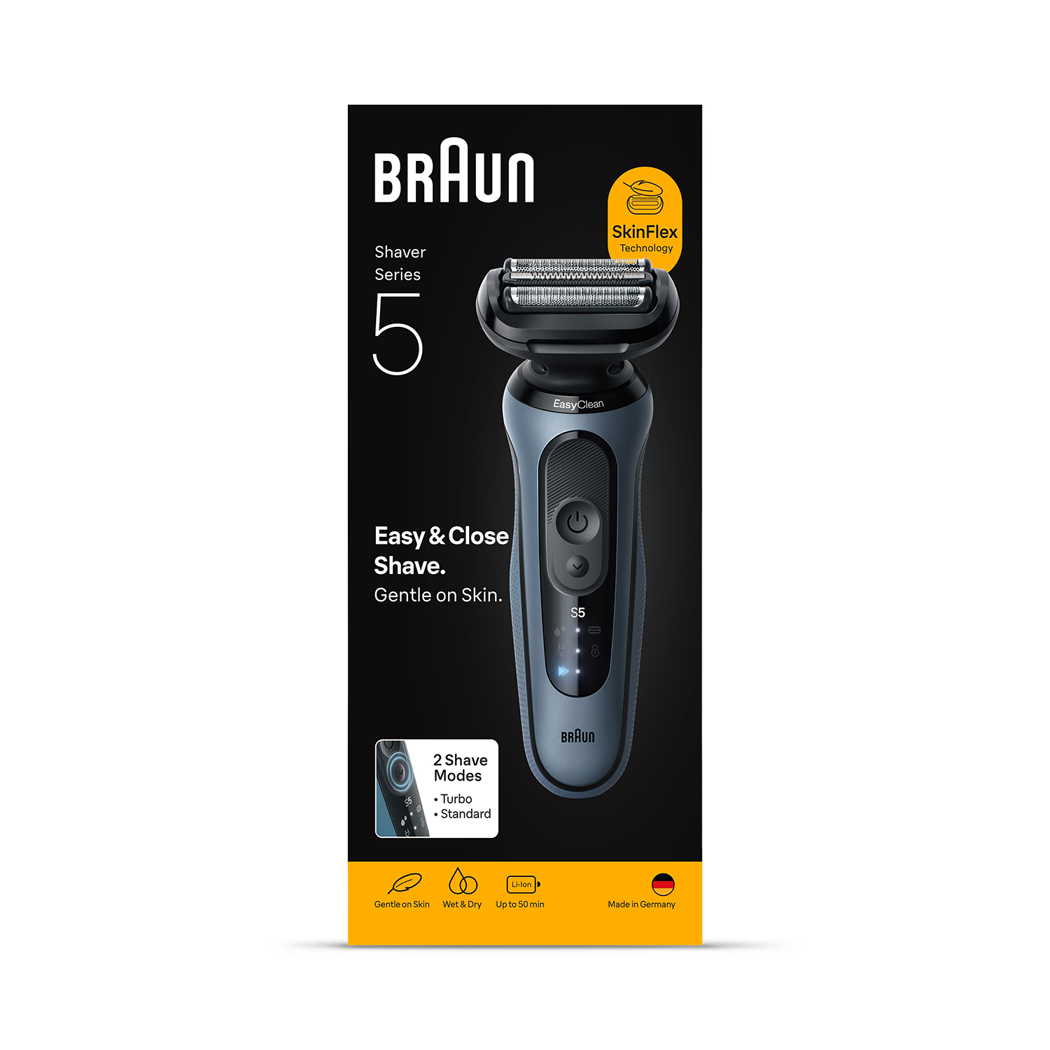 Braun Series 5 electric shaver 52-A1000S Azure - British product