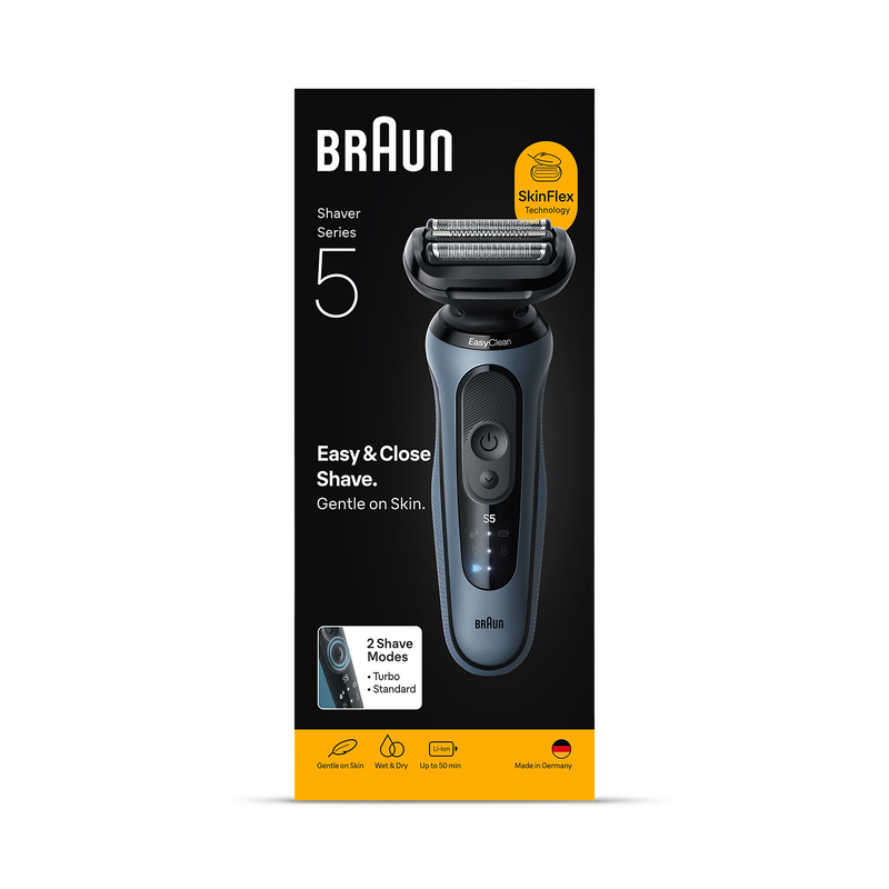 Braun Series 5 electric shaver 52-A1000S Azure - British product