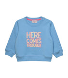 Trotters cotton Here Comes Trouble sweatshirt 3-24 months (British brand)