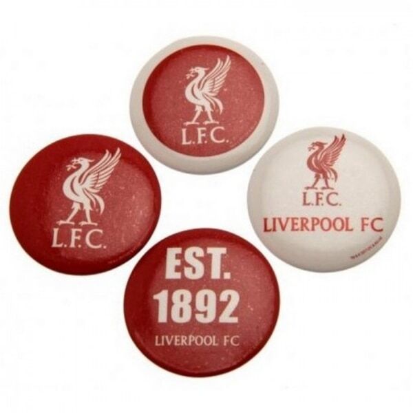 Liverpool FC YNWA Badge Set (Pack of 4) GOODS Superdrug   