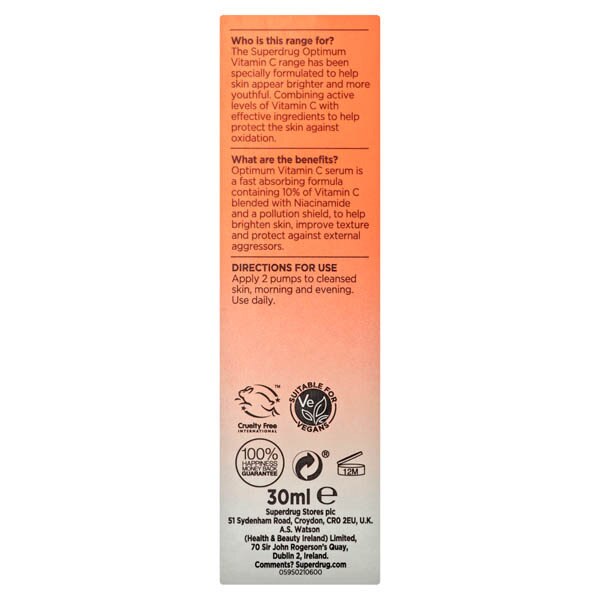 Optimum Vitamin C Serum 30ML GOODS Superdrug   