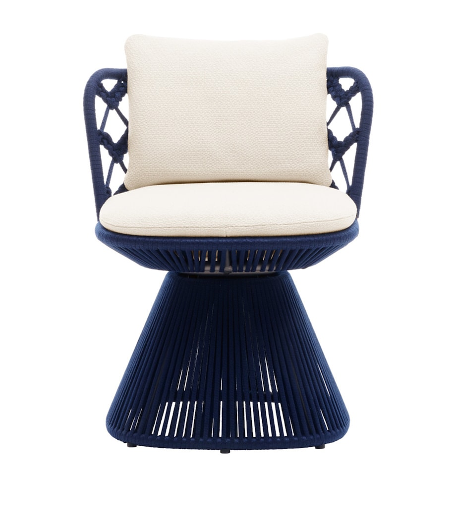 B&B Italia Flair O' cushioned outdoor dining chair, UK version