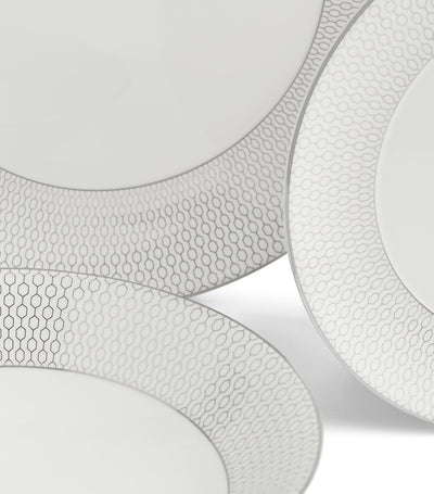 Service de table Wedgwood Set de 16 pièces Gio Platinum