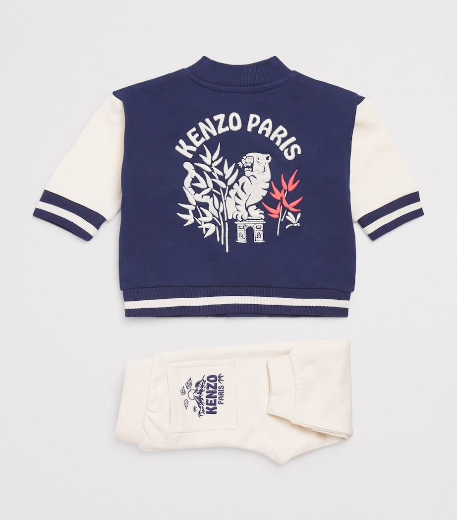 Kenzo kids cotton bomber jacket and sweatpants set 6 months to 4 years, UK version