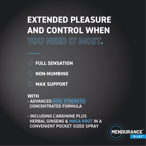 Mendurance D-LAY men's delay spray 25ml - British product