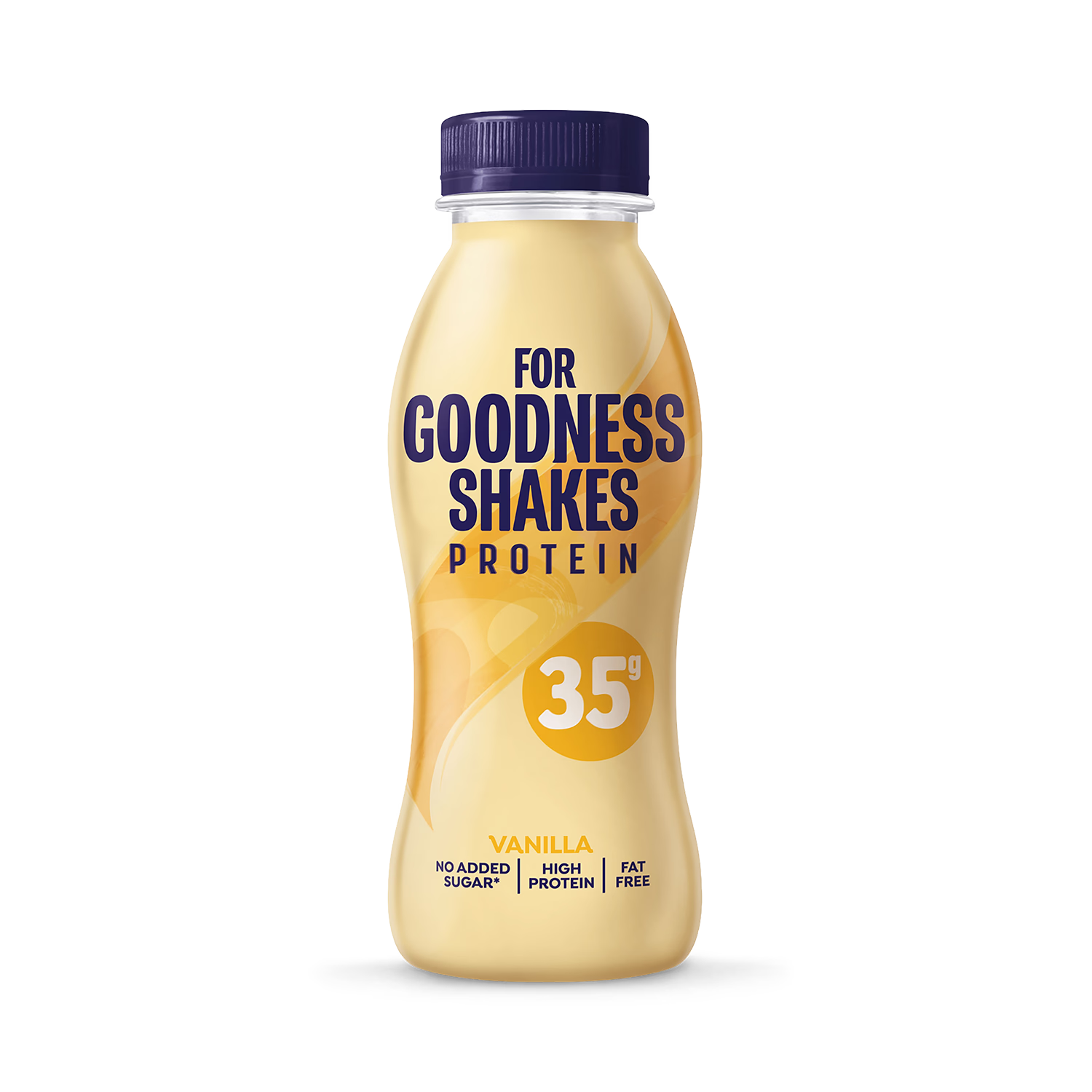 For Goodness Shakes vanilla protein shake 330ml, imported from the UK