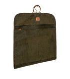 Bric's travel garment bag in olive hue - British product